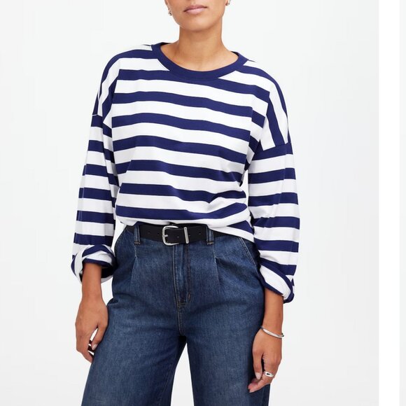 Madewell Tops - Madewell Oversized Long-Sleeve Crewneck Tee